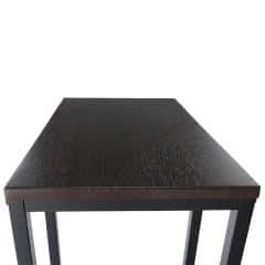 Příruční stolek na kolečkách CARMEL - ořech / černá č.9