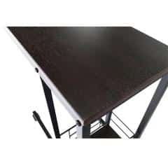 Příruční stolek na kolečkách CARMEL - ořech / černá č.10