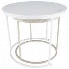 Příruční stolek NERIMAN 2v1 - bílá / šedá č.7