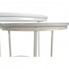 Příruční stolek NERIMAN 2v1 - bílá / šedá č.9