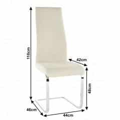Jídelní židle AMINA - béžová č.3