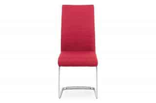 Jídelní židle DCH-455 RED2 - červená látka / kov chrom č.3