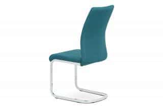 Jídelní židle DCH-455 BLUE2 - modrá látka / kov chrom č.2
