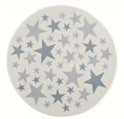 Dětský koberec Stella Round - krémovo-modrý