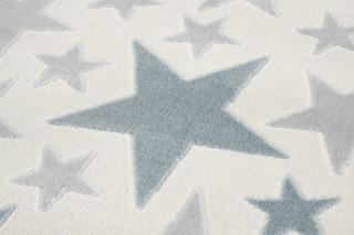 Dětský koberec Stella Round - krémovo-modrý