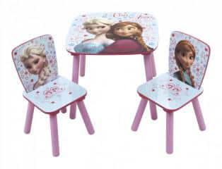 Dětský stůl s židlemi Frozen - fialovo-modrý
