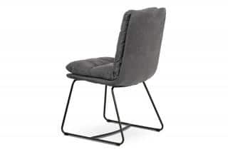 Jídelní židle, šedá látka, kov černý matný HC-460 GREY2