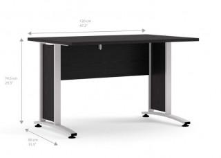 Psací stůl Office 403/437 černá/silver grey