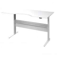 Výškově nastavitený psací stůl Office 474/448 ořech/silver grey