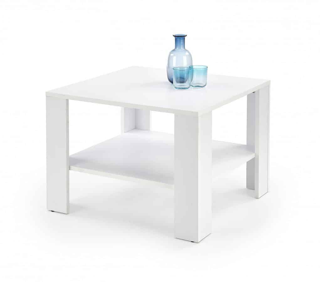 Levně Halmar Konferenční stolek Kwadro kwadrat - bílý