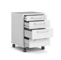 Kontejner na kolečkách Office 419 bílý
