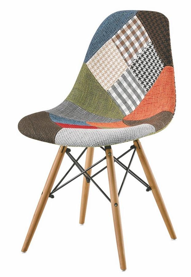 Casarredo Jídelní židle PATTY buk/patchwork