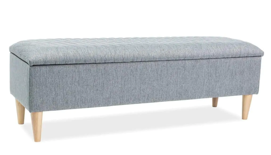 Casarredo Čalouněný taburet AZURRO šedá/dub