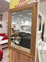 Zrcadlo MALKIA TYP 15 - dřevěný rám / zlatá č.3