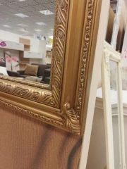 Zrcadlo MALKIA TYP 15 - dřevěný rám / zlatá č.4