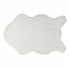 Umělá kožešina FOX TYP 1 60x90 - bílá / stříbrná č.1