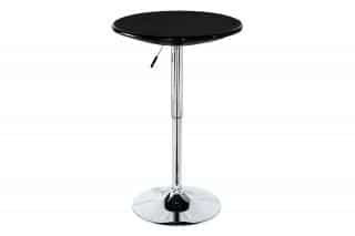 (AUB-5010 BK) Barový stůl, černá / chrom AUB-4010 BK