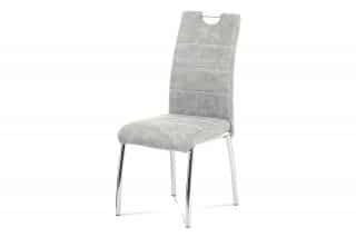 Jídelní židle HC-486 SIL3 - látka stříbrná COWBOY / chrom