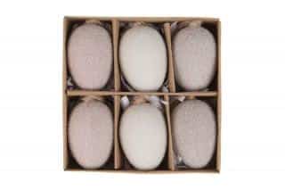 Vajíčka plastové v krabičce. 6ks/krabička. KLA617