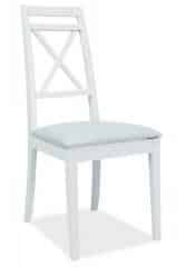 Jídelní čalouněná židle PC-SC bílá/bílo-zelená