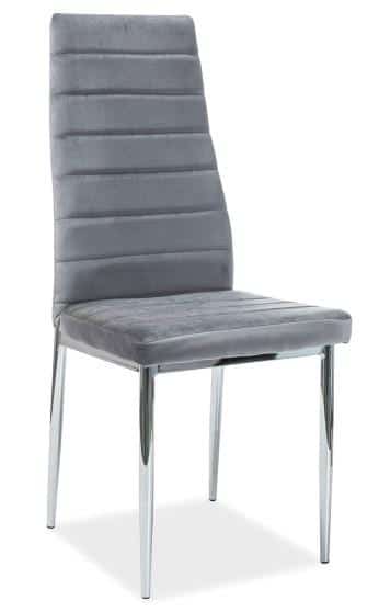 Casarredo Jídelní čalouněná židle H-261 VELVET šedá