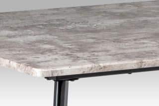 Jídelní stůl 150x80x76, MDF beton, kov matná černá MDT-2100 BET