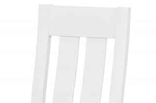 Jídelní židle BC-2602 WT - Bílá, potah hnědý