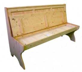 Dřevěná lavice plná velká 00529 č.3