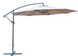 Slunečník kovový 8080 -350 cm - béžový č.1