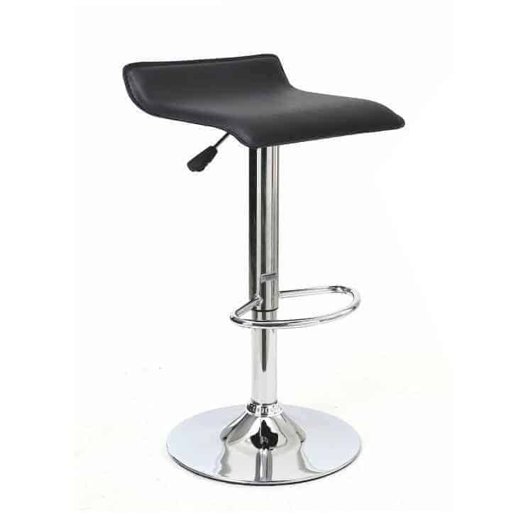 Tempo Kondela Barová židle LARIA NEW - eko kůže černá/chrom + kupón KONDELA10 na okamžitou slevu 3% (kupón uplatníte v košíku)