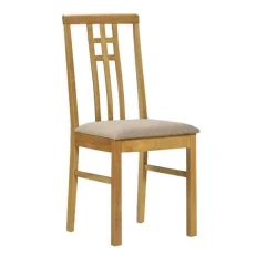 Jídelní židle SILAS - dub sonoma/látka krémová