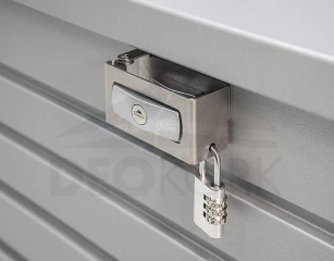Úložný zamykací box (šedý křemen metalíza)