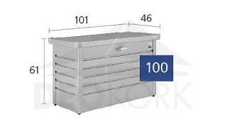Úložný zamykací box (šedý křemen metalíza)