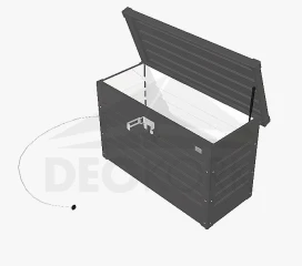 Úložný zamykací box (tmavě šedá metalíza)