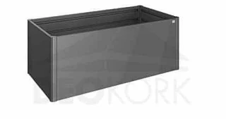 Zvýšený truhlík na zeleninu 2 x 1 (tmavě šedá metalíza)