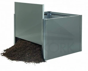 Zvýšený truhlík na zeleninu 2 x 1 (tmavě šedá metalíza)