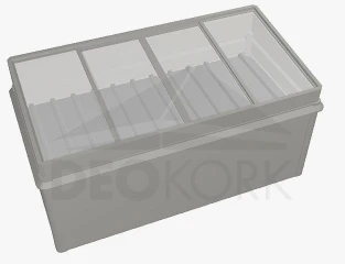 Zvýšený truhlík na zeleninu 2 x 1 (tmavě šedá metalíza)