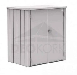 Skříňka na terasu Biohort Romeo L 132 x 87 x 140 (stříbrná metalíza)