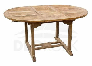 Zahradní oválný stůl SANTIAGO 120/170 cm (teak)