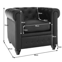 Křeslo CHESTERFIELD č.7