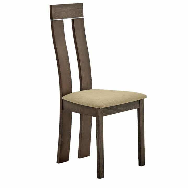 Tempo Kondela Dřevěná židle DESI - třešeň/látka hnědá + kupón KONDELA10 na okamžitou slevu 3% (kupón uplatníte v košíku)