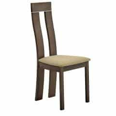 Dřevěná židle DESI - třešeň/látka hnědá č.1