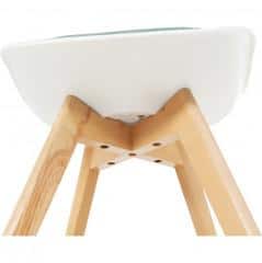 Jídelní židle DAMARA - bílá / zelená č.6