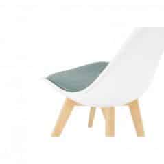 Jídelní židle DAMARA - bílá / zelená č.4