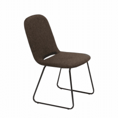 Jídelní židle ADLAN - hnědá / černá č.1