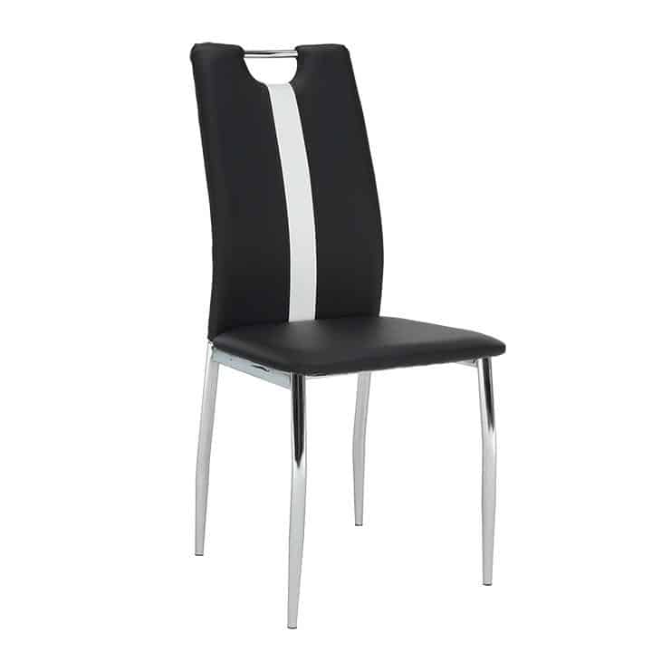 Levně Tempo Kondela Židle SIGNA - černá / bílá ekokůže + kupón KONDELA10 na okamžitou slevu 3% (kupón uplatníte v košíku)