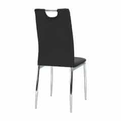 Židle SIGNA - černá / bílá ekokůže č.3