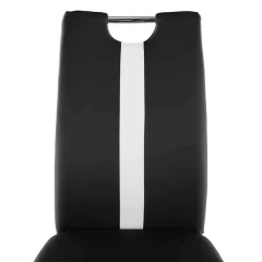 Židle SIGNA - černá / bílá ekokůže č.4