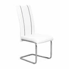 Židle LESANA - bílá / černá č.1