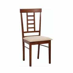 Jídelní židle OLEG NEW - ořech / béžová